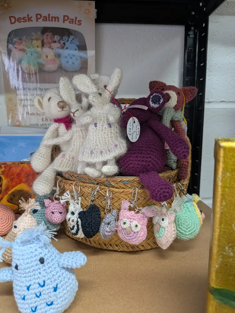 Felted animals and tiny characters