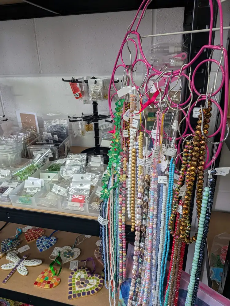 Hanging jewellery and handmade gifts