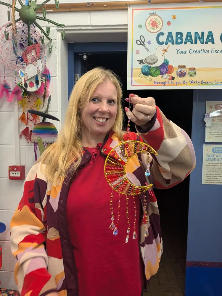 A colourful handmade creation at Cabana Crafts